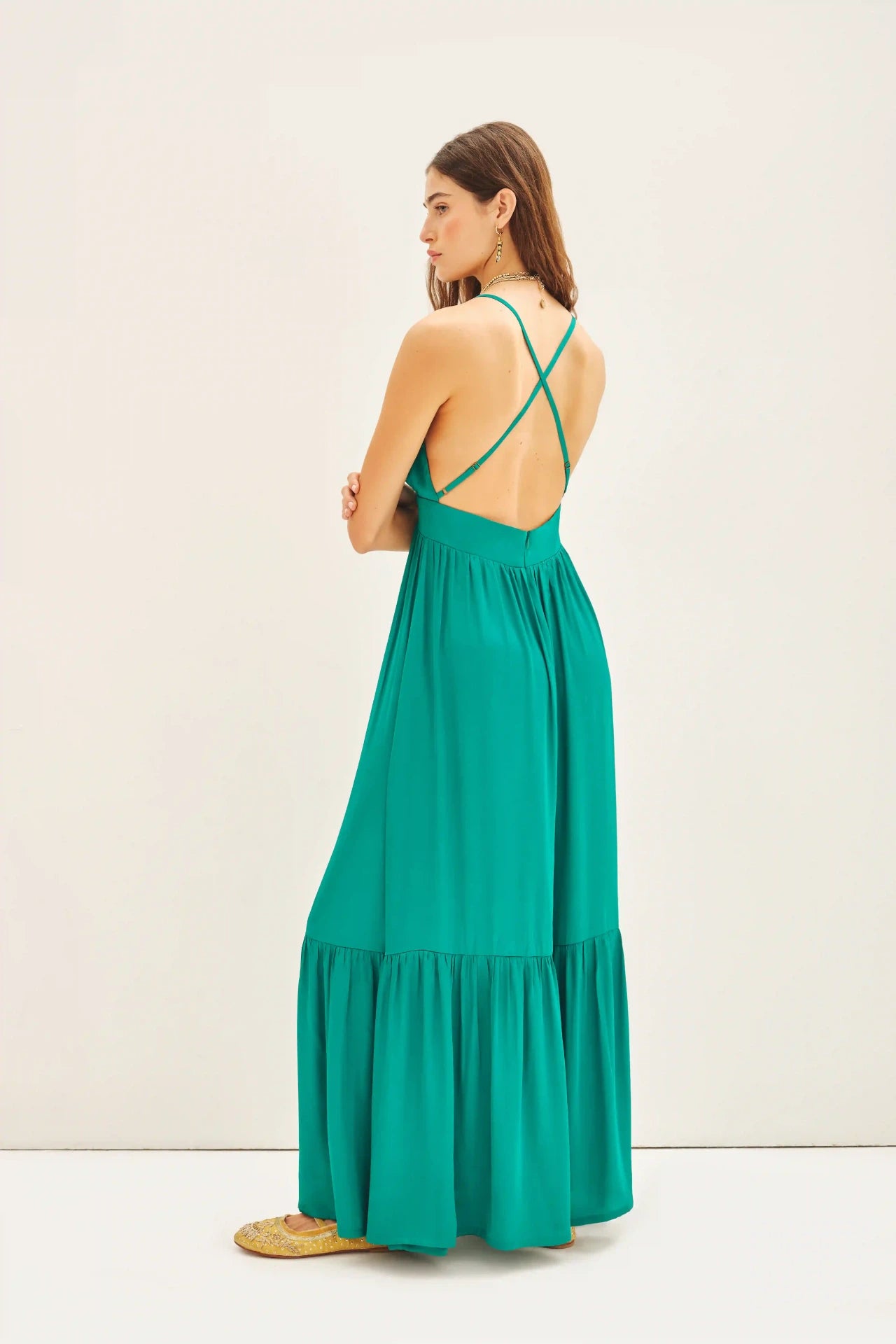 VESTIDO TANYA LONG PLAIN